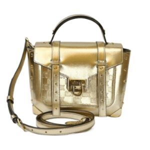 Michael Kors Manhattan Medium Satchel bag pale gold